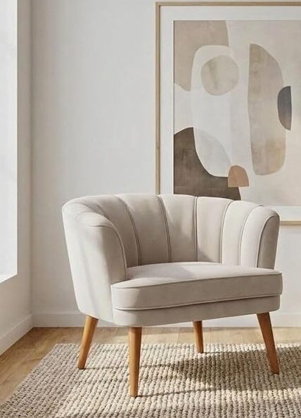 Poltrona para sala bege